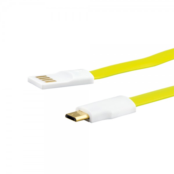 Micro-USB Anschlusskabel AB Flach 0,2m