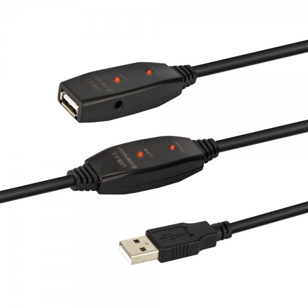 USB2.0 Verstärker AA 30,0m
