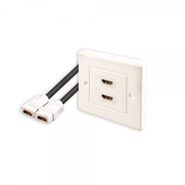 HDMI-Installationsdose, 2fach lose