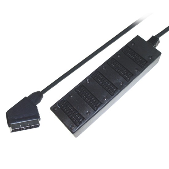 Scart-Verteiler, 5fach