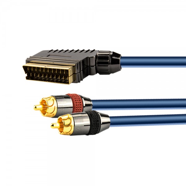 Profi Scart-Audio-Verbindungskabel 1,5m