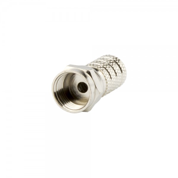 F-Stecker, schraubbar, Außenmantel 4,0mm