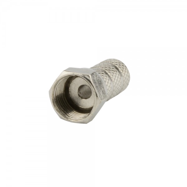 F-Stecker, schraubbar, Außenmantel 5,2mm lose